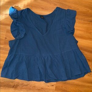 SHEIN Flutter Sleeve Blouse